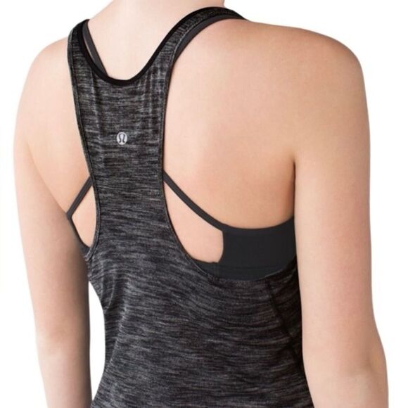 Lululemon What the Sport Singlet in Heathered Black - Picture 5 of 6